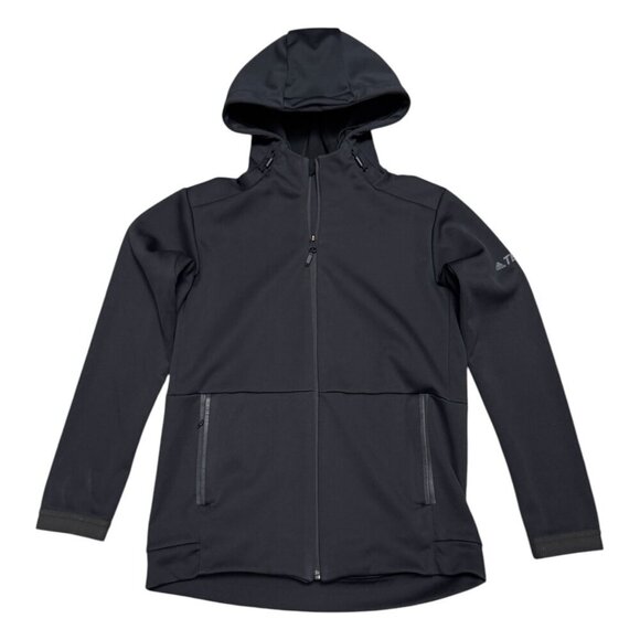 ADIDAS TERREX Shell Waterproof Shacket Outdoor Hiking Black Jacket Womens Medium - Picture 1 of 7